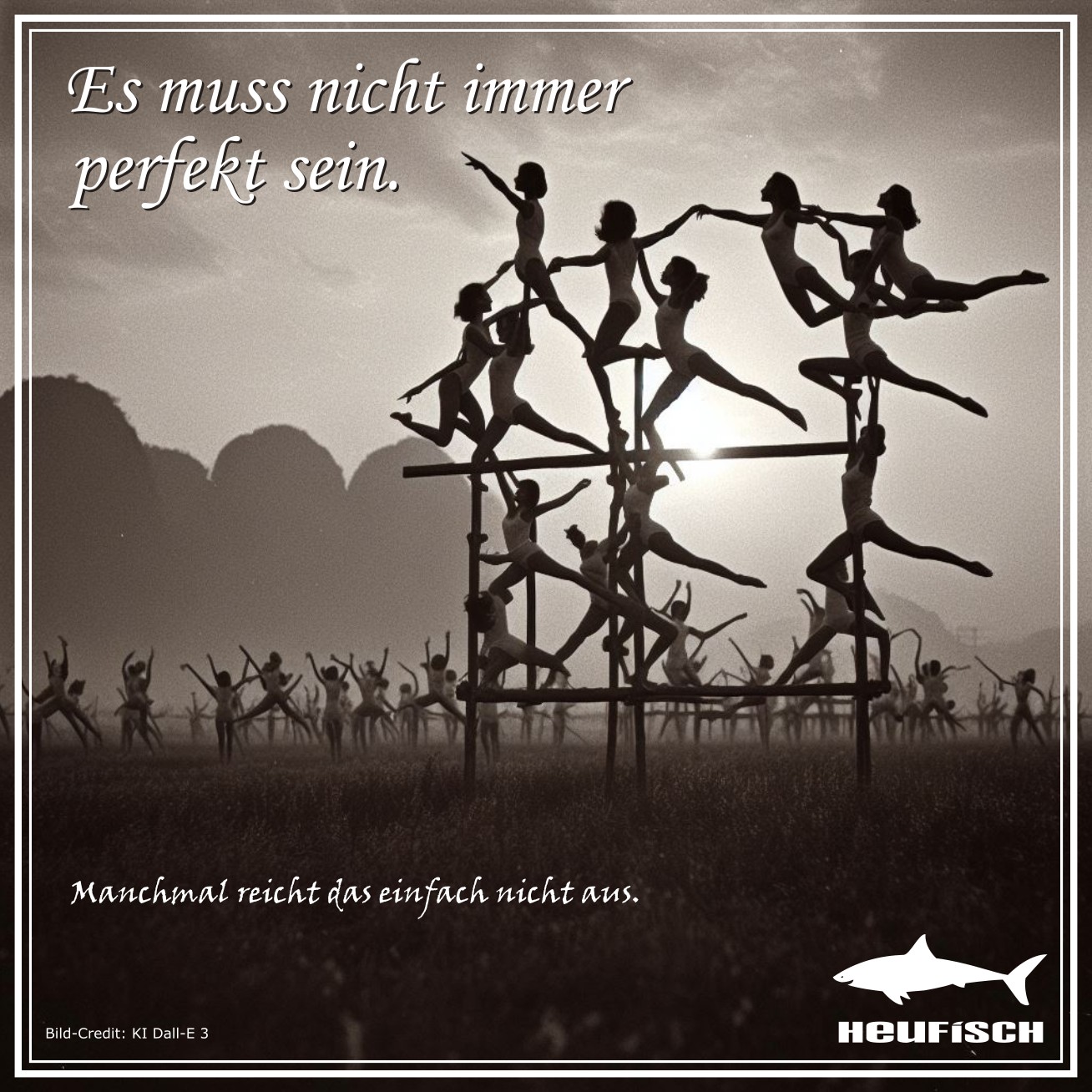 Es muss nicht immer perfekt sein