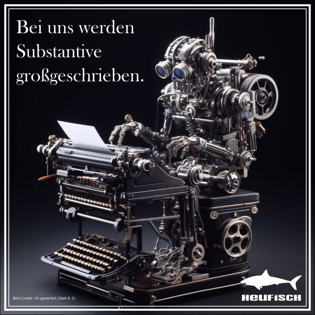 Bei uns werden Substantive großgeschrieben.